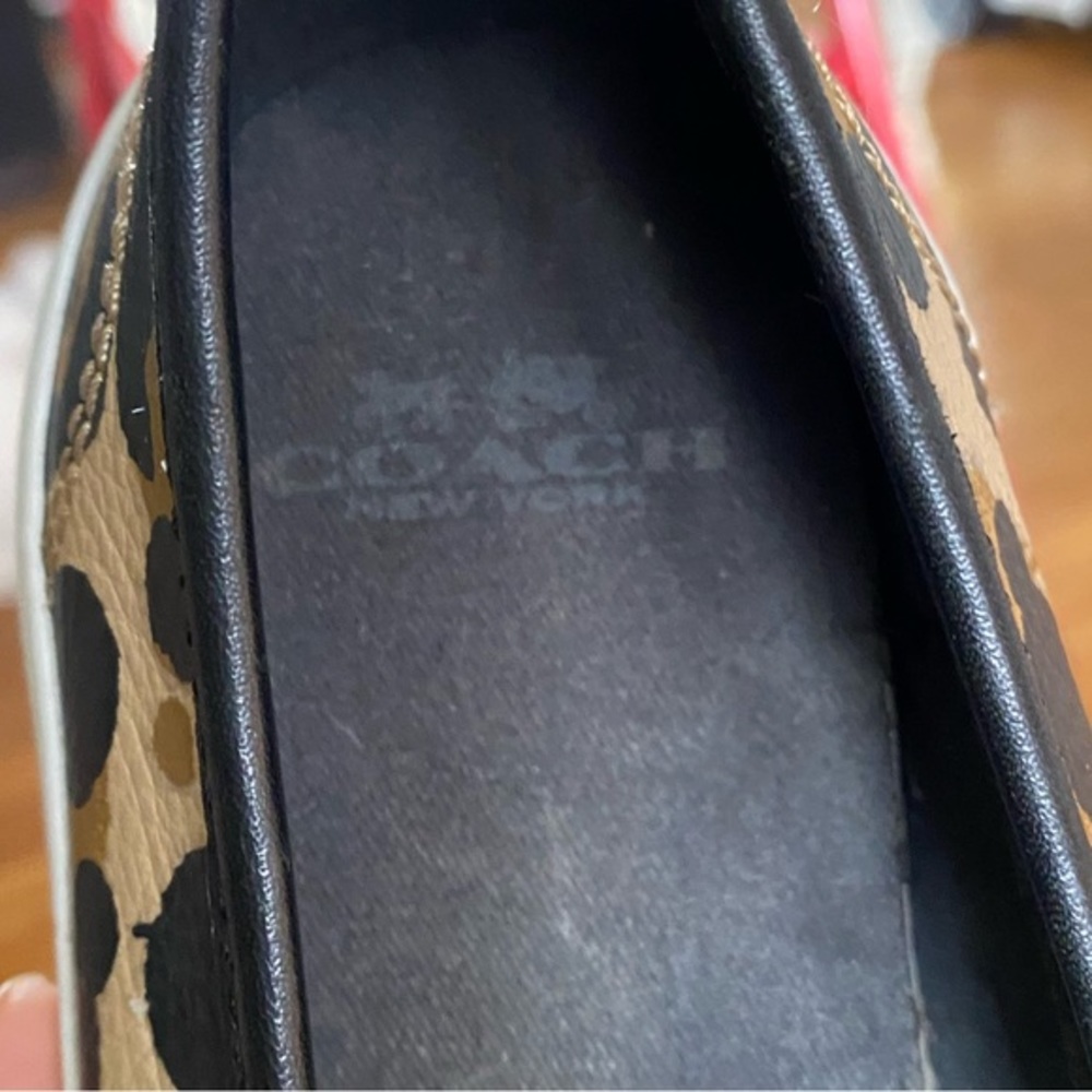 COACH Chrissy Wild Beast Leopard Print Slip On Sneakers Size 6.5 - Picture 7 of 10